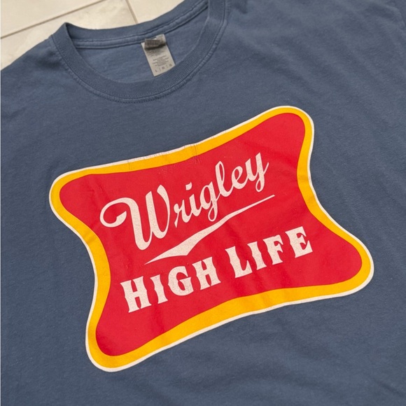 Rare MLB Cubs Wrigleyville Miller High Life  Limited Edition Meme Humor T-Shirt - Picture 3 of 4